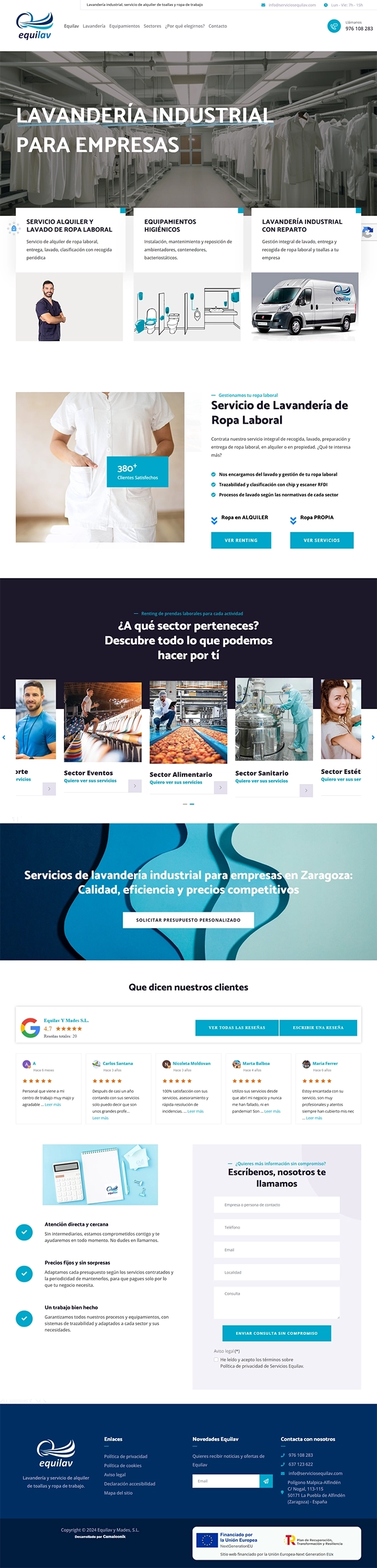 Caso de éxito: Lavandería Industrial Equilav